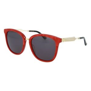 Gucci retro style red 55 mm sunglasses
